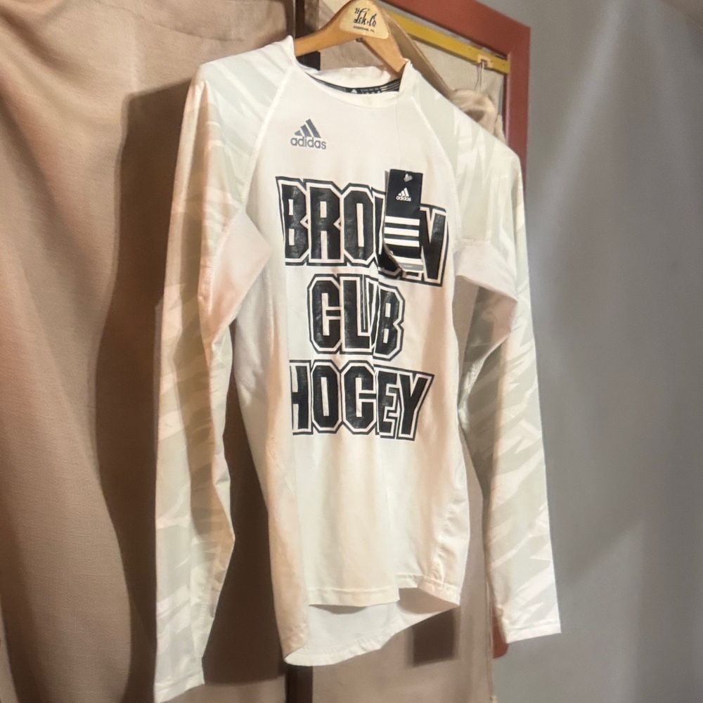 Adidas Women’s White Long Sleeve Hockey Tee